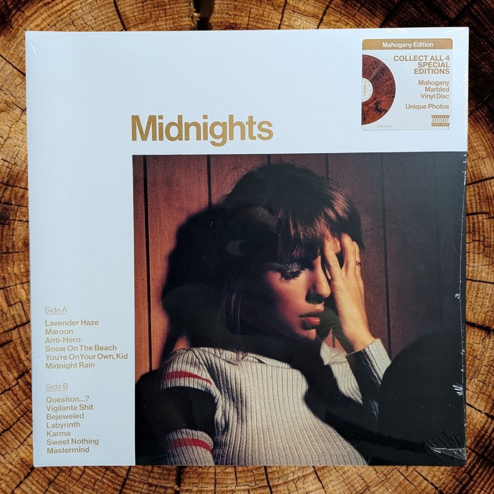 Midnights Vinyl Record Mahogany Taylor Swift New Sealed LP